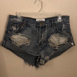 OneTeaspoon bandit denim shorts